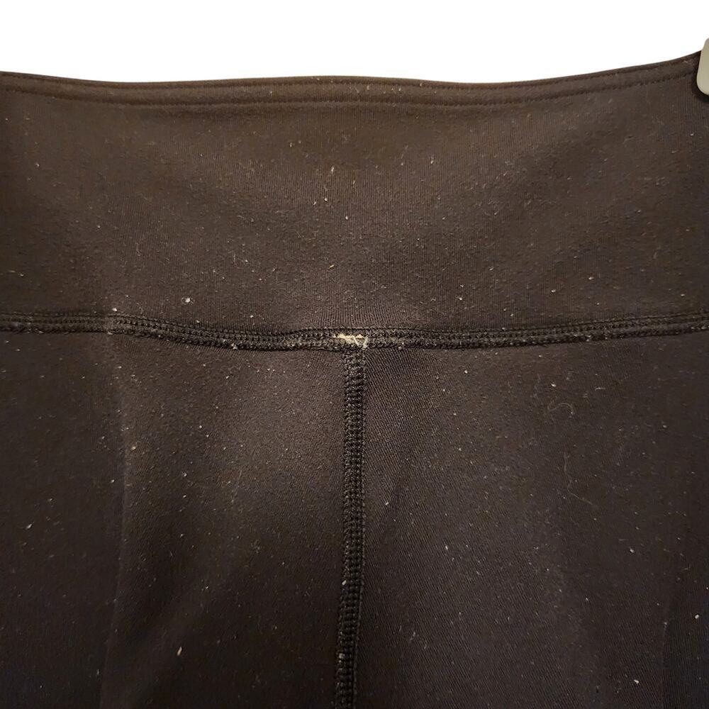 Lululemon Dark Grey Black Reversible Cropped Workout Leggings Size 4 - Picture 9 of 13
